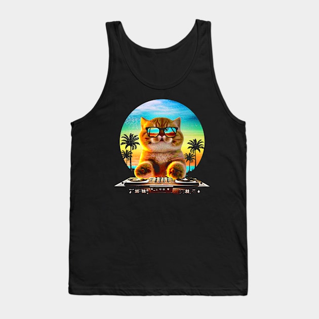 Dj house cat Tank Top by clingcling